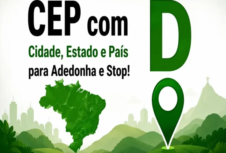 CEP com D: Cidade, Estado ou País com D Para Stop