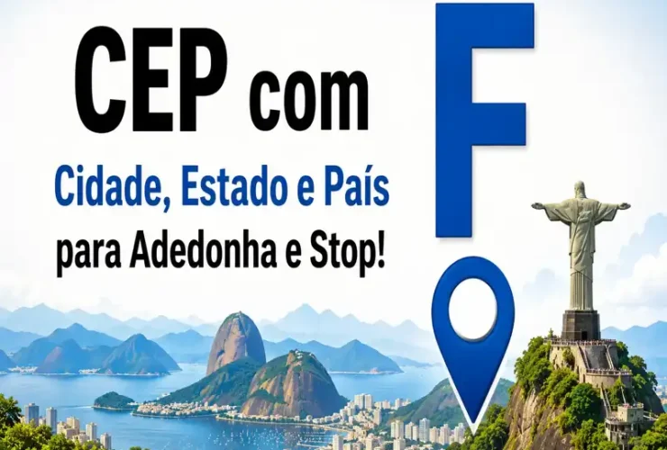 CEP com G: CEP com G Para Ganhar Pontos no Stop
