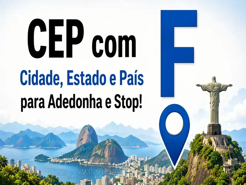 CEP com G: CEP com G Para Ganhar Pontos no Stop
