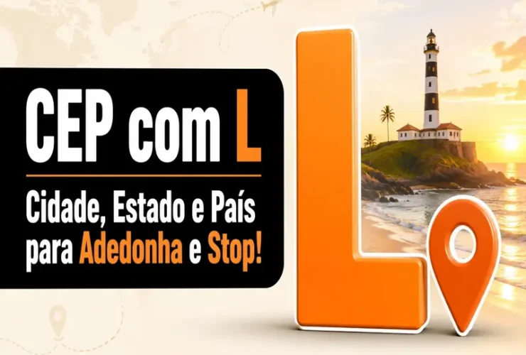 CEP com L: Lista de CEP com L Para Adedonha e Brincadeiras