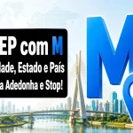 CEP com M: Cidade, Estado e País com M Para Stop