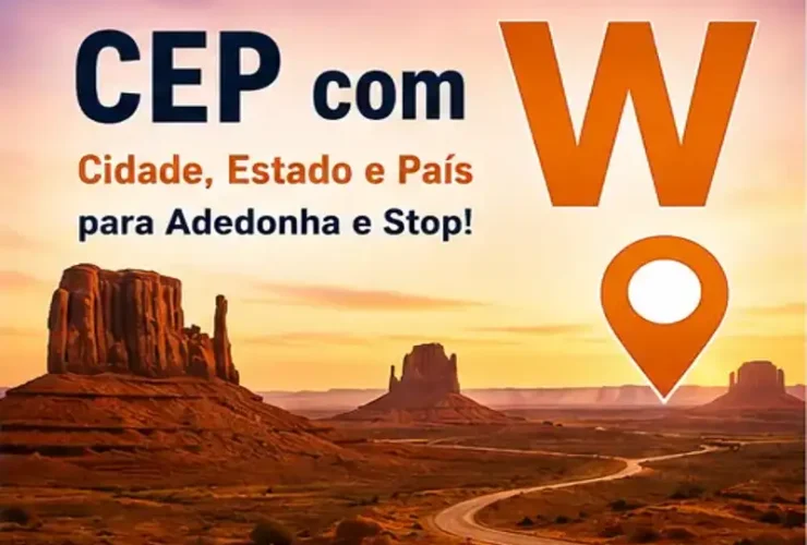 CEP com W: Cidade, Estado ou País com W Para Letras Complicadas