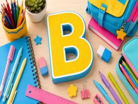 Material Escolar com B: Exemplos de Objetos para Jogar