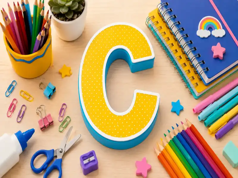 Material Escolar com C: Lista Completa para Adedonha