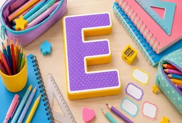 Material Escolar com E: Exemplos para Stop e Adedonha