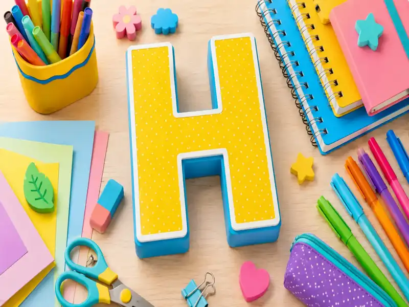 Material Escolar com H: Exemplos para Adedonha e Stop