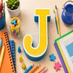 Material Escolar com J: Itens Escolares para o Jogo Stop