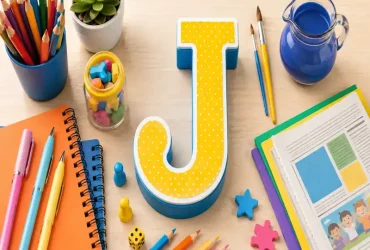 Material Escolar com J: Itens Escolares para o Jogo Stop