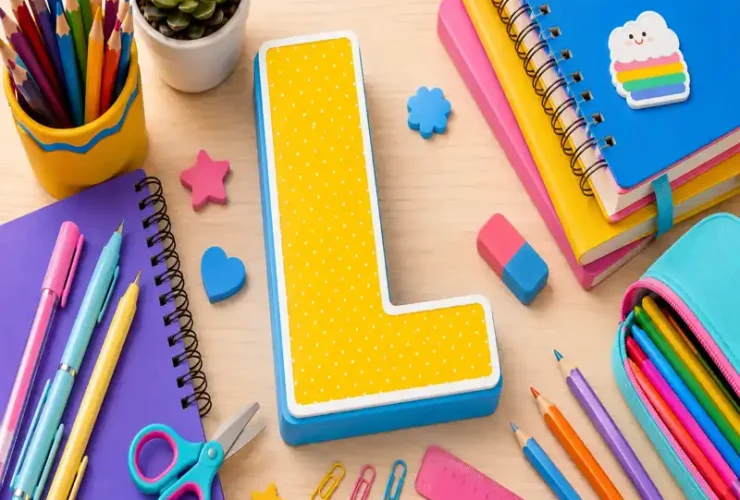 Material Escolar com L: Lista de Itens para Adedonha