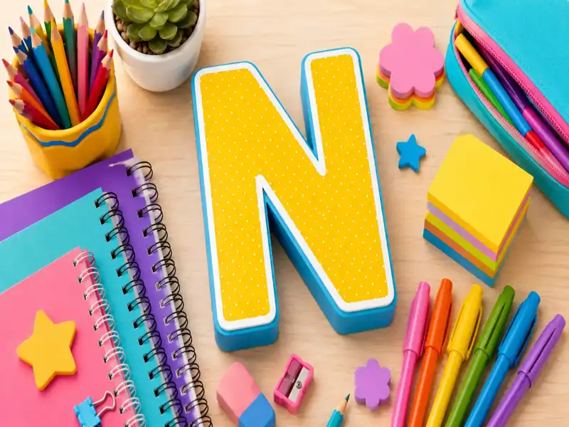Material Escolar com N: Exemplos para Jogar Stop