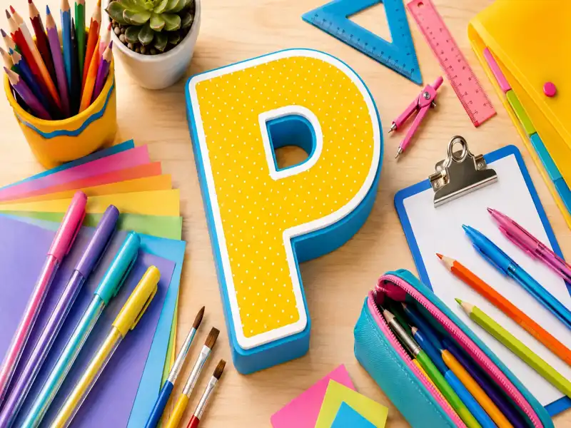 Material Escolar com P: Itens Escolares que Começam com P