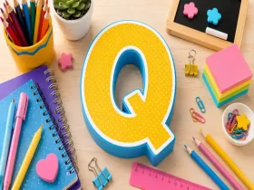Material Escolar com Q: Exemplos de Palavras para Stop