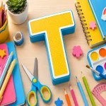 Material Escolar com T: Exemplos de Objetos Usados na Escola
