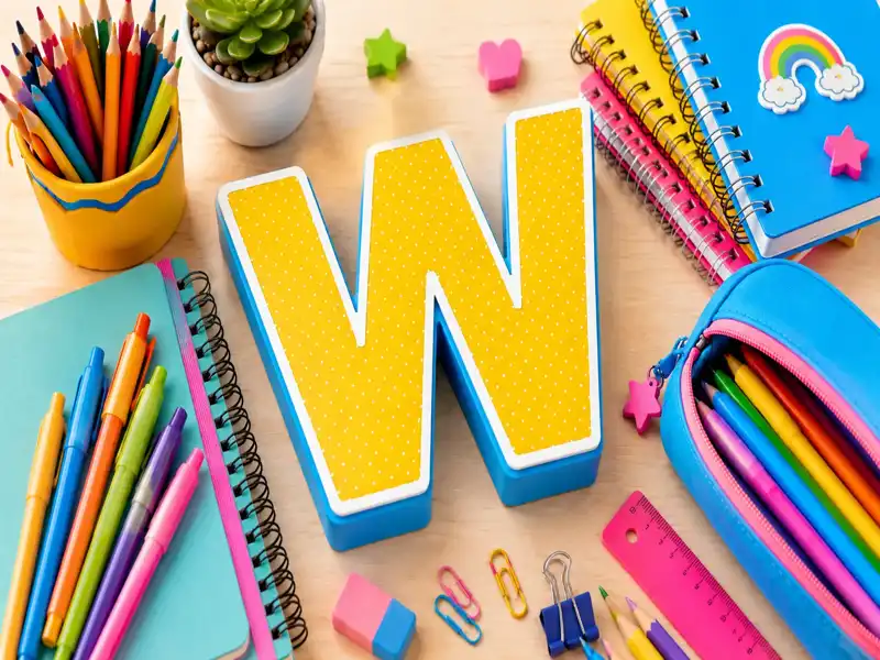 Material Escolar com W: Exemplos de Materiais com W