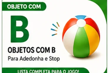 Objeto com B: Lista de Objetos com B Para Usar em Jogos de Palavras