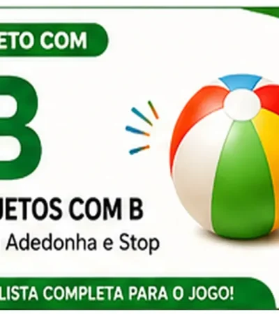 Objeto com B: Lista de Objetos com B Para Usar em Jogos de Palavras