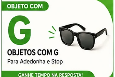 Objeto com G: Nomes de Objetos com G Para Ganhar Tempo no Stop