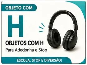 Objeto com H: Objetos com H Para Adedonha, Stop e Atividades Escolares