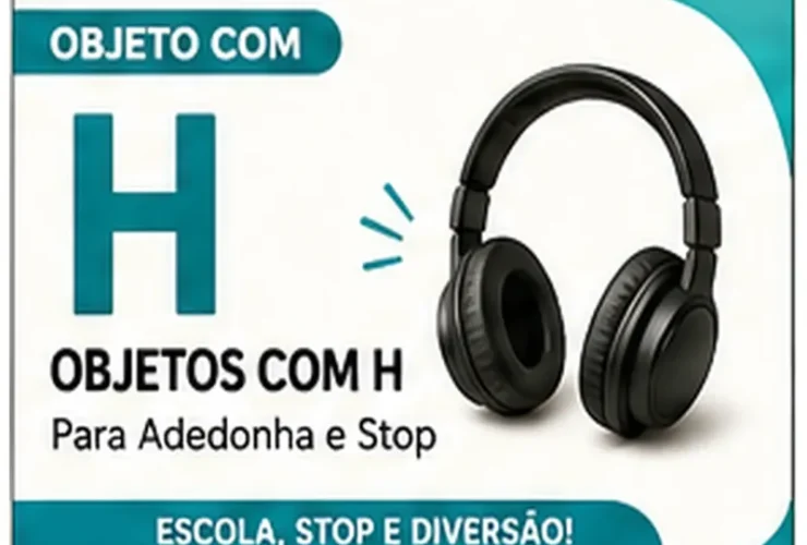Objeto com H: Objetos com H Para Adedonha, Stop e Atividades Escolares