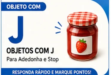 Objeto com J: Lista de Objetos com J Para Responder Rápido na Adedonha