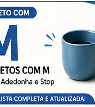 Objeto com M: Objetos com M: Lista Completa Para Stop e Jogos Escolares