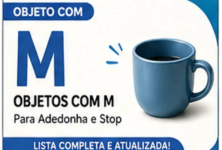 Objeto com M: Objetos com M: Lista Completa Para Stop e Jogos Escolares