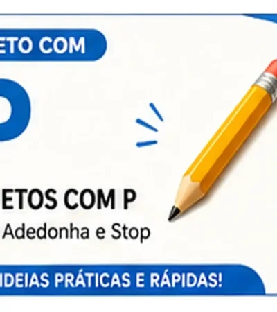 Objeto com P: Objetos com P Para Stop: Ideias Fáceis de Lembrar