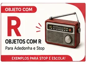Objeto com R: Objetos com R: Exemplos Para Stop, Escola e Passatempo