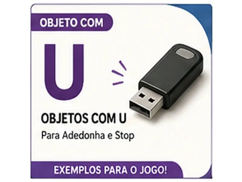 Objeto com U: Exemplos de Objetos com U Para Stop e Jogos de Letras